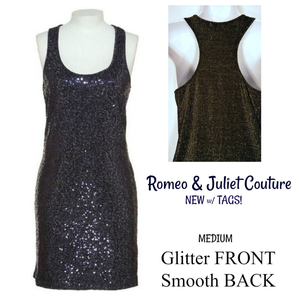 Romeo & Juliet Couture Bodycon Glitter Tank Dress